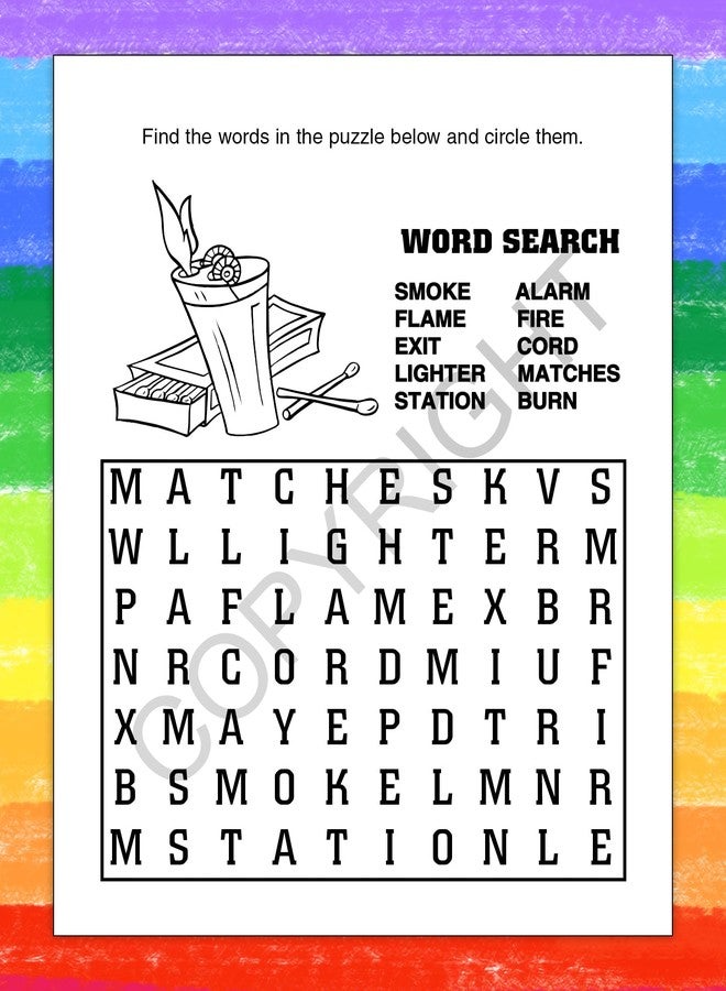 ZOCO - Fire Safety for Kids - Firefighter Coloring Books (50 Bulk Pack, with Crayons) - Fire Prevention Week Items - Birthday Party Favors & Activities - Image 4